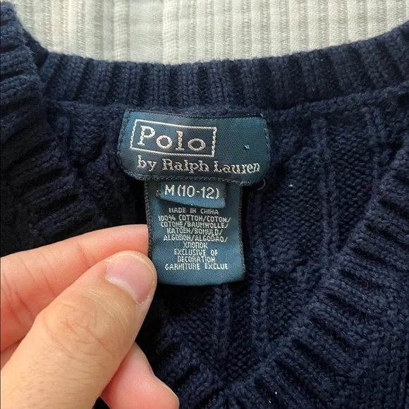 Ralph Lauren Polo Navy Sweater Vest - Picture 2 of 3